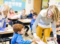 Teacher in classroom